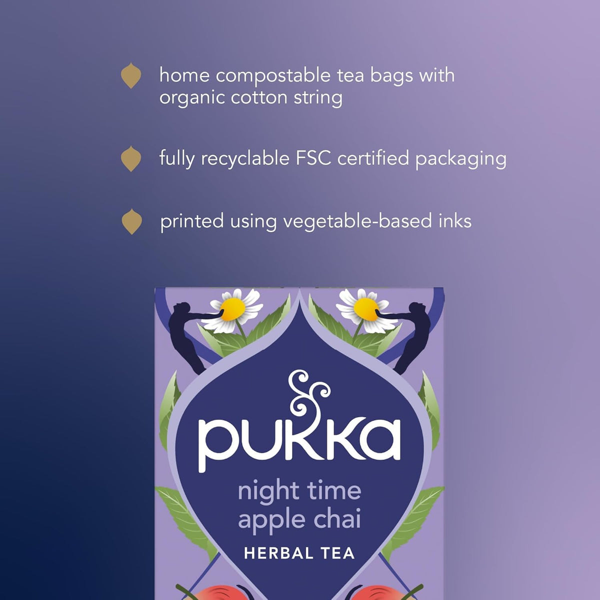 Pukka Herbs Night Time Apple Chai Organic Herbal Sleep Tea - Promotes Relaxation, Supports Sleep 7