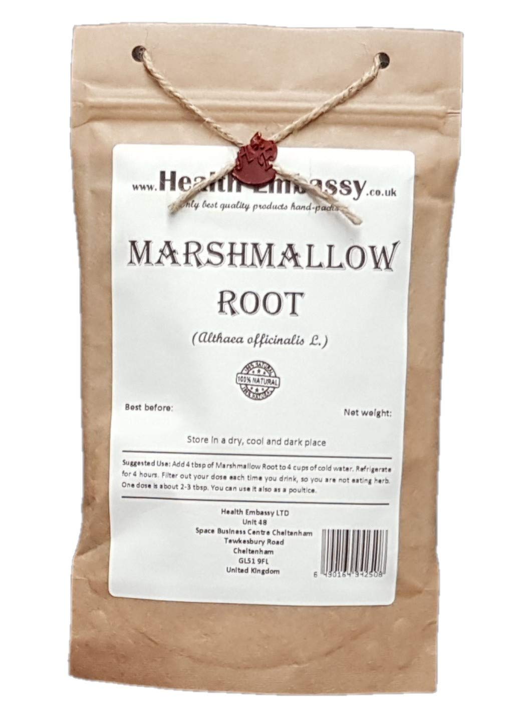 Health Embassy Marshmallow Root - 100g | Herbal Tea | Wild-Collected 1