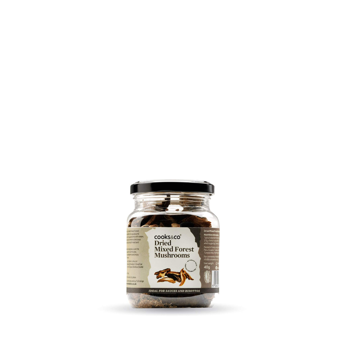 Cooks & Co Dried Mixed Forest Mushrooms - 40g Jars | Pack of 6