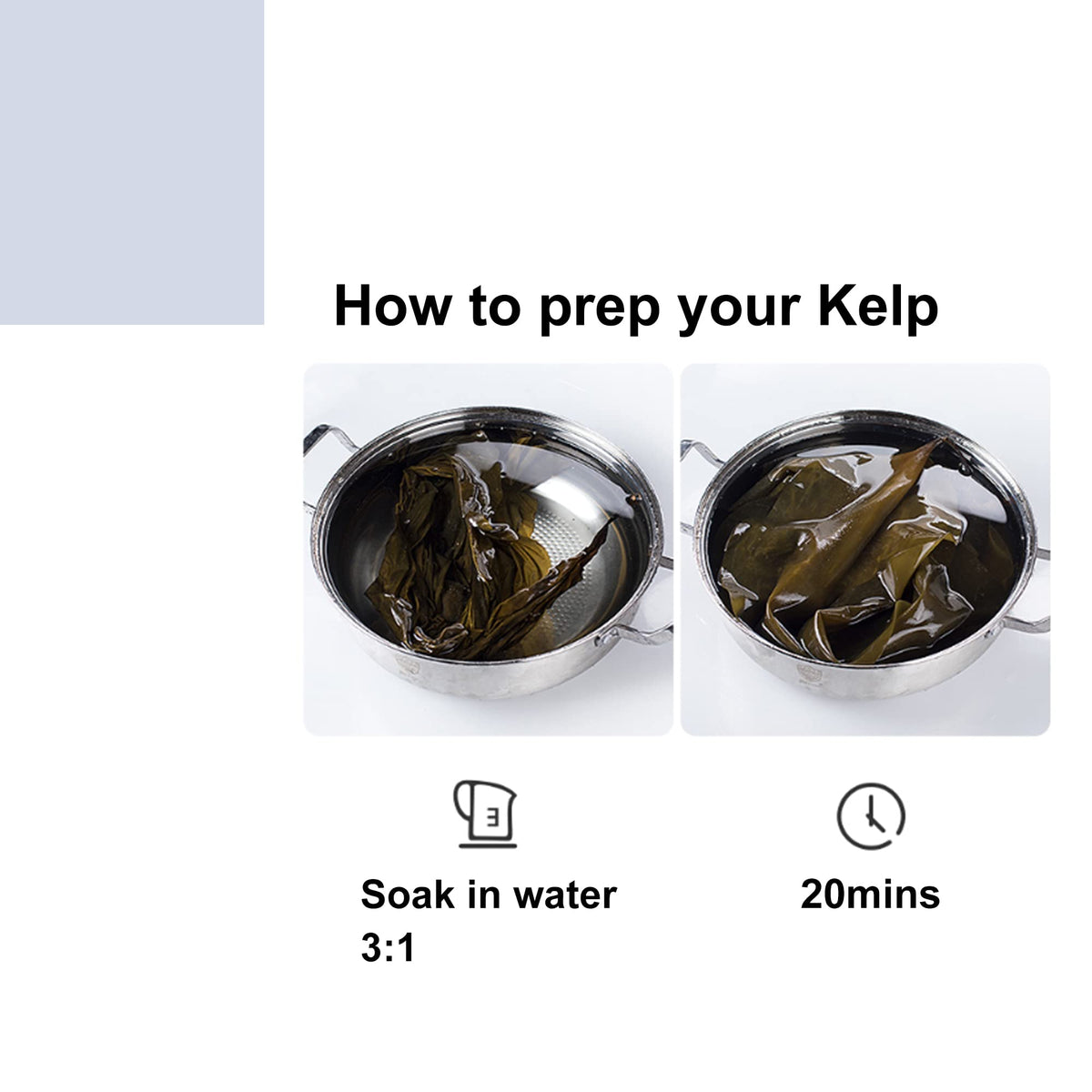 JHL Kombu Dried Seaweed Kelp - Large Piece, 150g 3