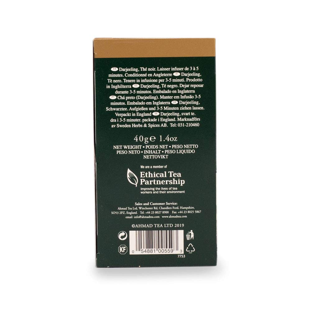 Ahmad Tea Darjeeling Black Tea - 100 Teabags (20 Teabags x 5 Packs) 4