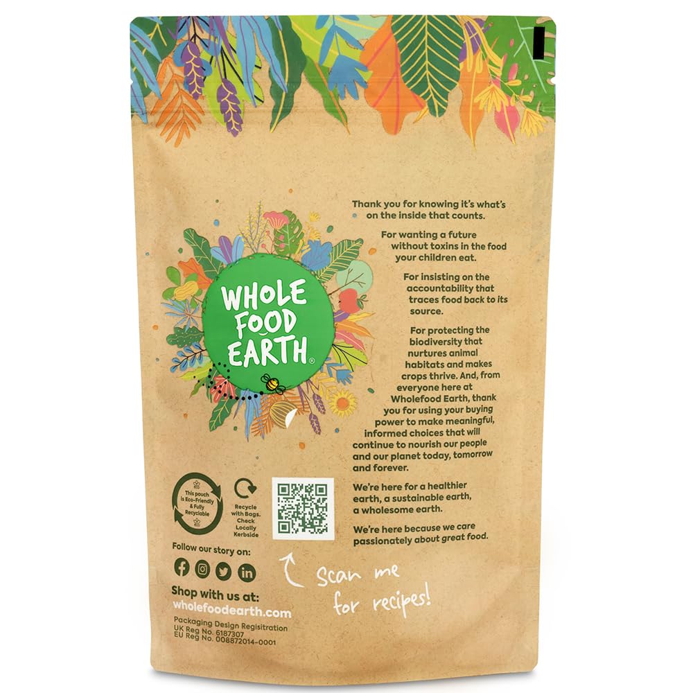 Wholefood Earth Organic Ground Almonds - Raw, Vegan | 100g