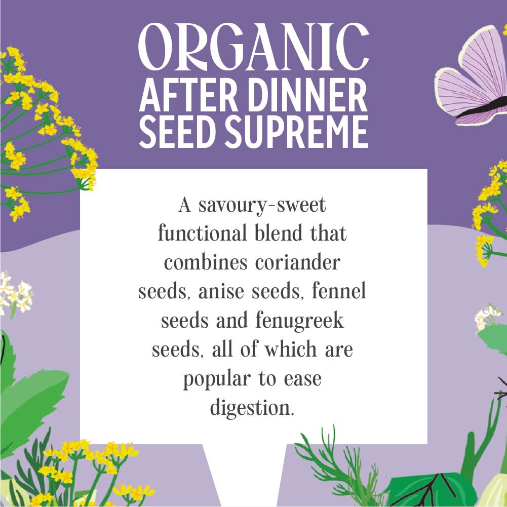 Heath & Heather Organic After Dinner Seed Supreme Herbal Tea - Supports Digestion | 120 Teabags | Caffeine-Free 3