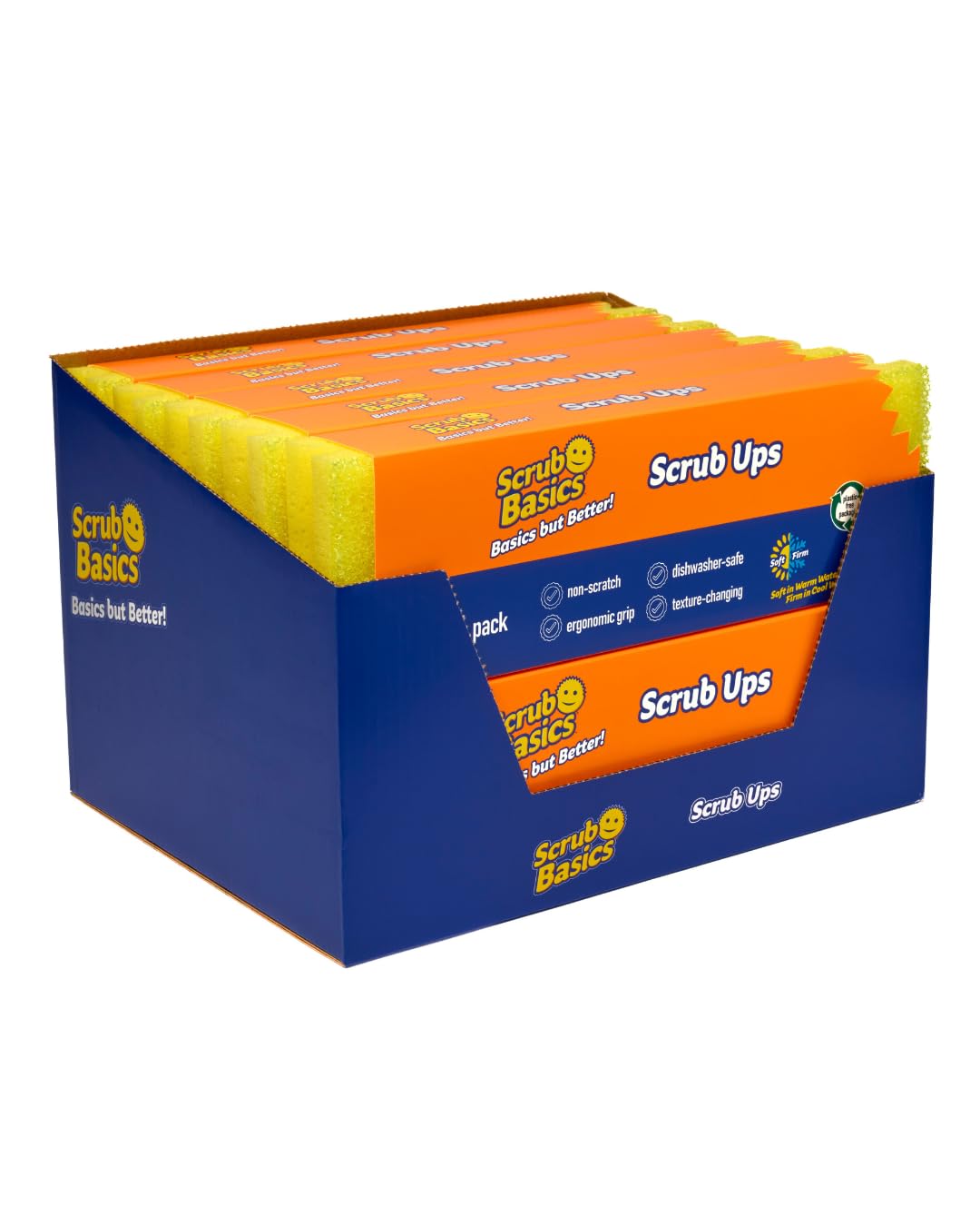 Scrub Daddy Scrub Ups Scourers - Non-Scratch, Temperature Responsive Cleaning (40 Pack) 1