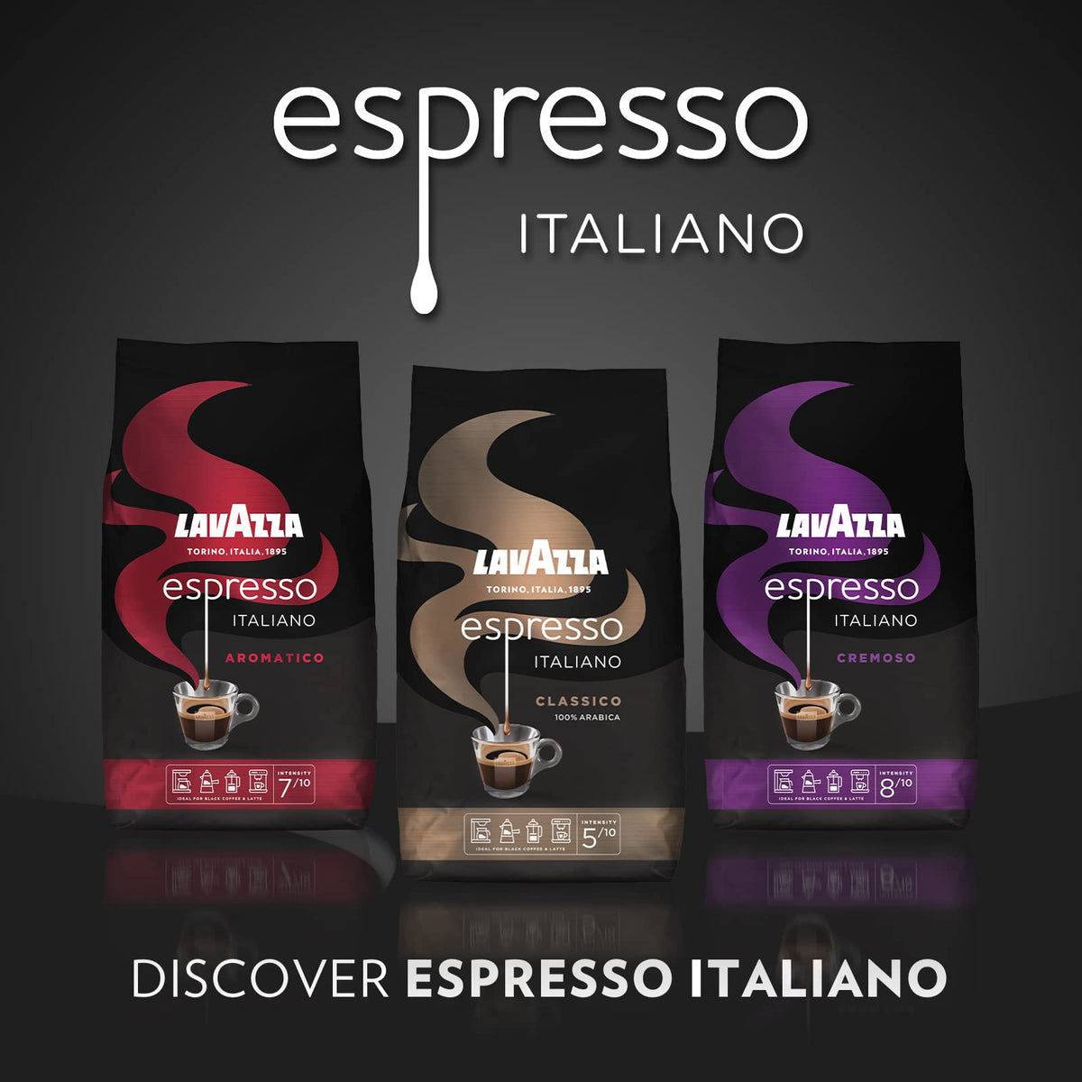 Lavazza Espresso Cremoso Whole Coffee Beans - 1kg Pack, Medium Roast, 100% Arabica 7