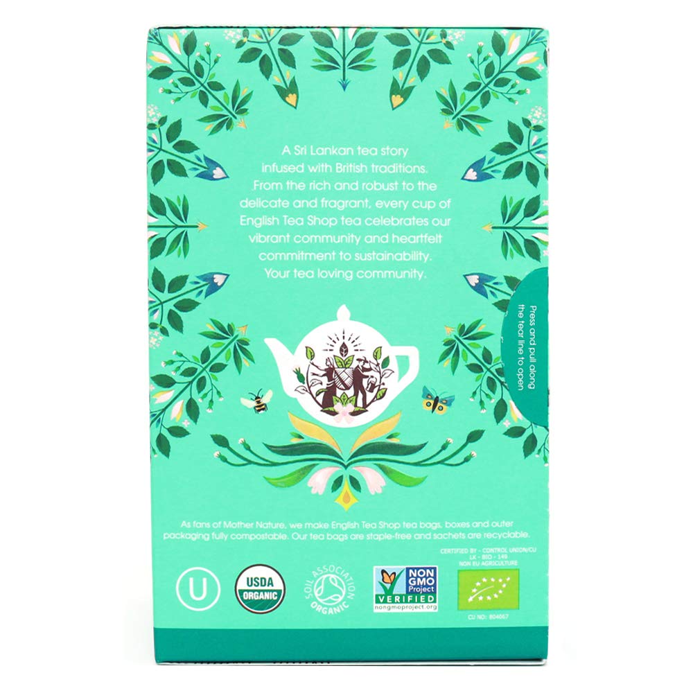 English Tea Shop Perfect Peppermint Herbal Tea - 20 Count (Pack of 2)