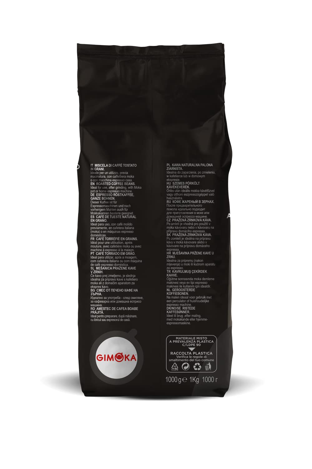 Gimoka Nero Whole Coffee Beans - Light Roast Espresso, 1kg 3