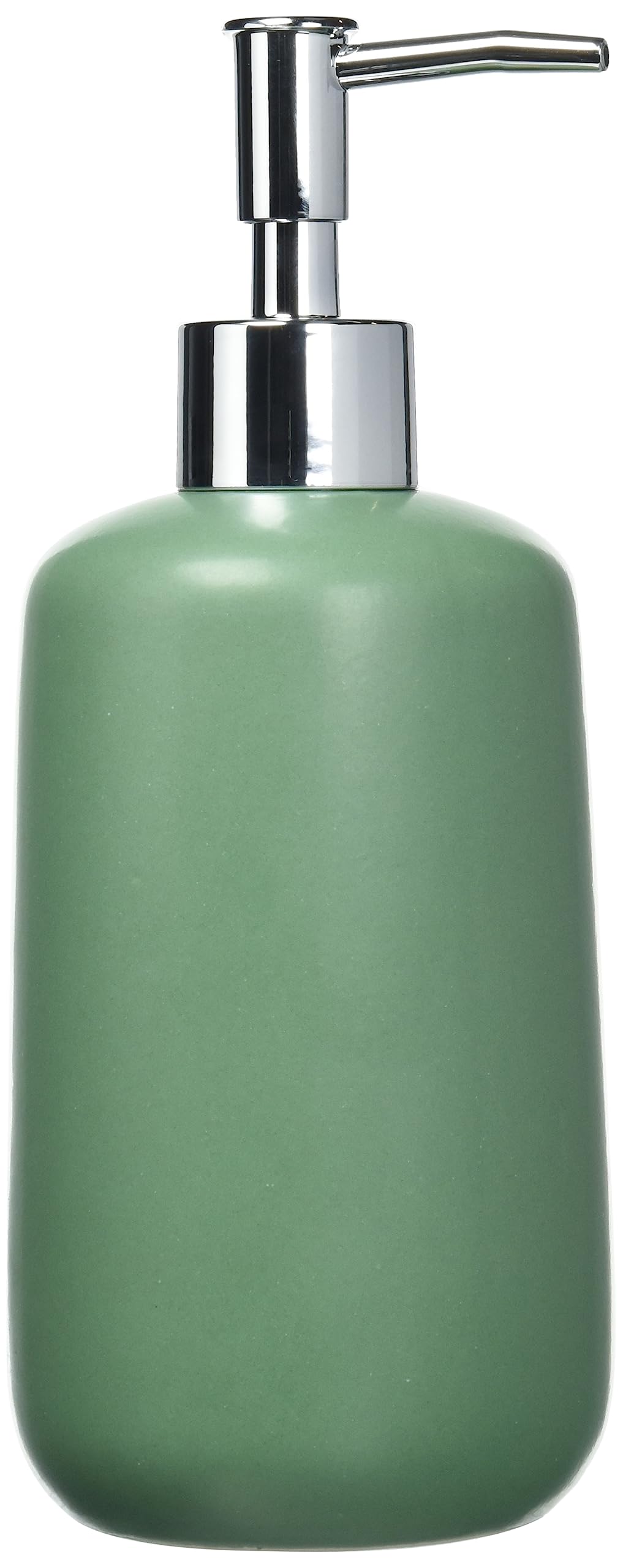Allstar Olinda Refillable Hand Soap Dispenser - Frosted Green Ceramic, 500ml Capacity 2