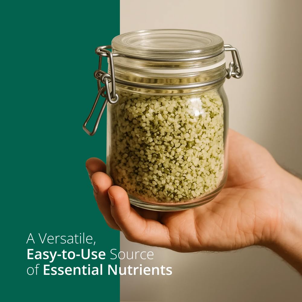 Intenson Hulled Hemp Seeds - 1000g | High Protein | Essential Fatty Acids 3