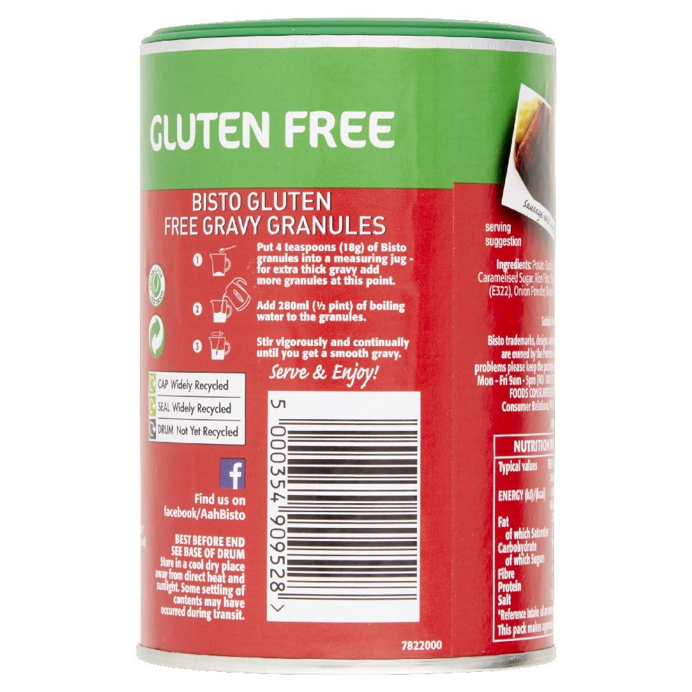 Bisto Gluten Free Vegetable Gravy Granules - 175g (Pack of 2) 6