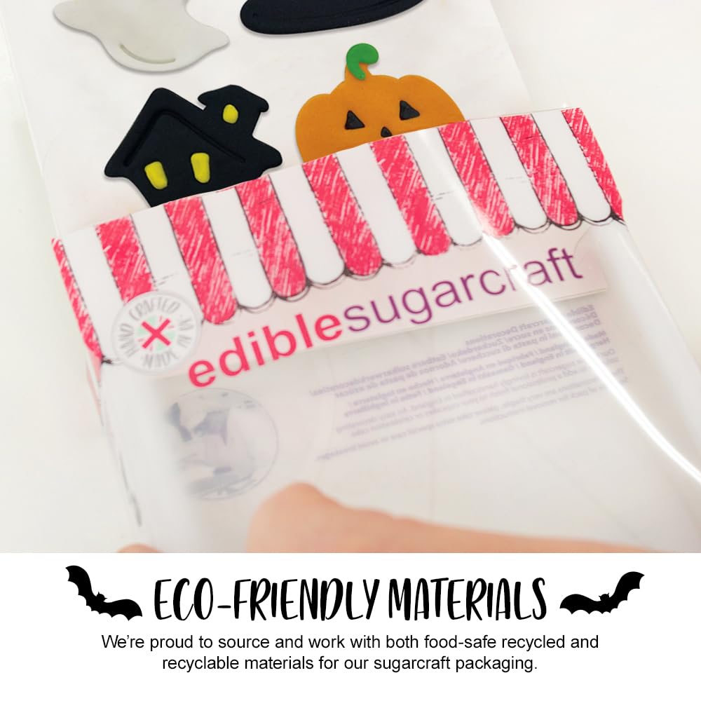 Anniversary House Halloween Hallows Eve Edible Cake Toppers - 4 Count | 4.2 cm 6