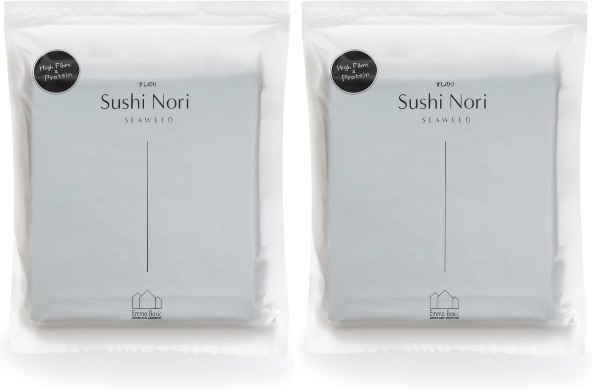 Emma Basic South Korean Sushi Nori - 50 Full Sheets | Young & Crunchy Texture