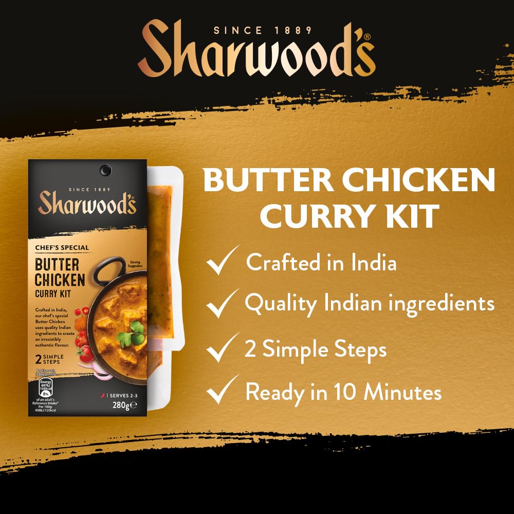 Sharwood's Chef's Special Butter Chicken Curry Kit - 280g Pack of 5 4