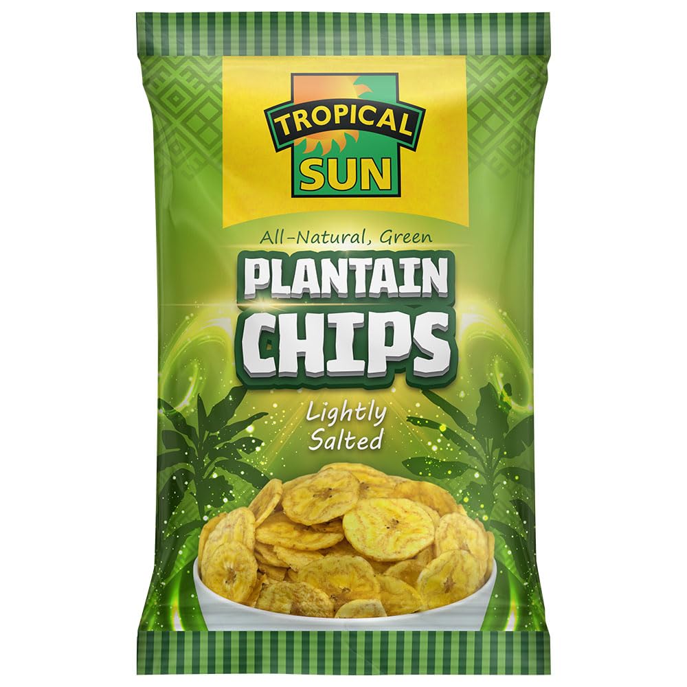 Tropical Sun Lightly Salted Plantain Chips - 70g Bags (Pack of 12) 2