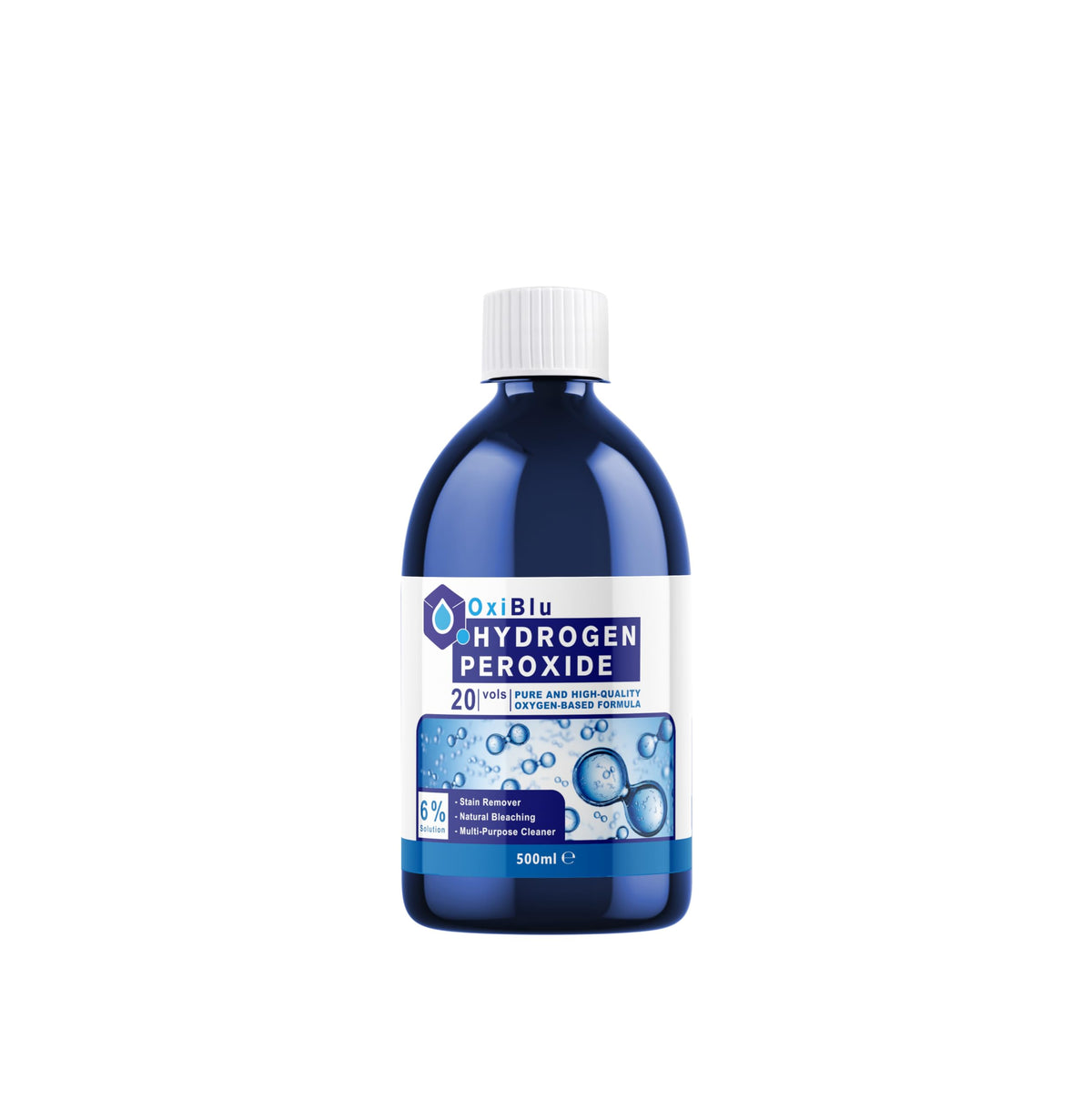 OxiBlu Hydrogen Peroxide 6% - All-Purpose Cleaner, Stain Remover, Natural Bleach | 500ml