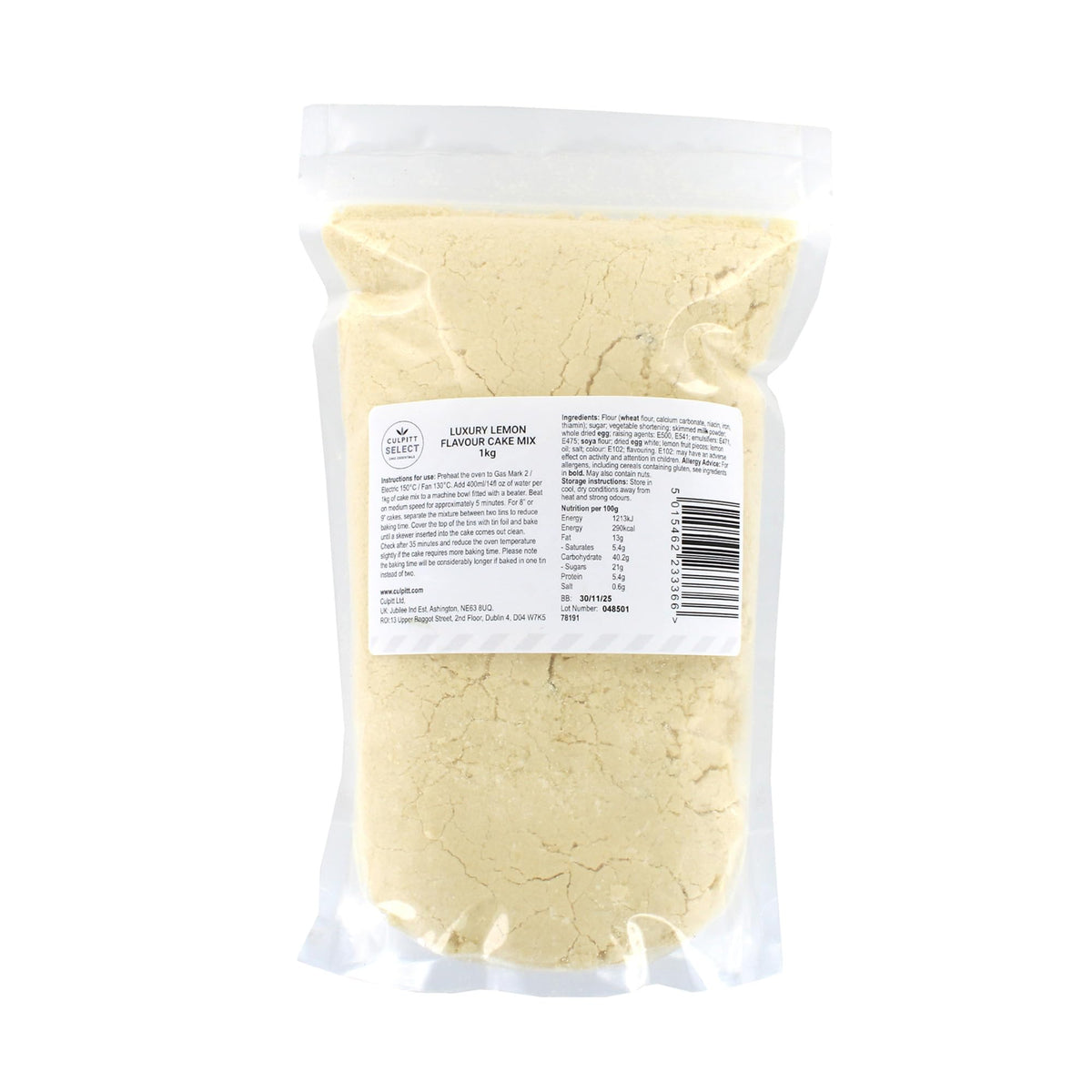 Culpitt Select Luxury Lemon Cake Mix - Makes 2 x 8" Cakes | 1kg 3