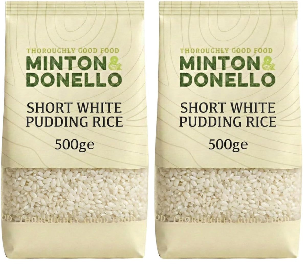 Minton & Donello Short White Pudding Rice - 1kg Pack | Perfect for Rice Pudding