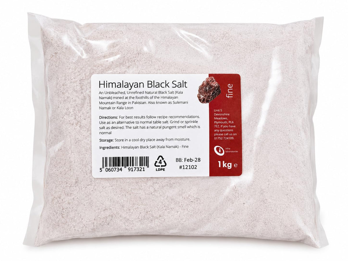 Intralabs Black Himalayan Salt - Pure & Naturally Organic Food Grade | 1kg