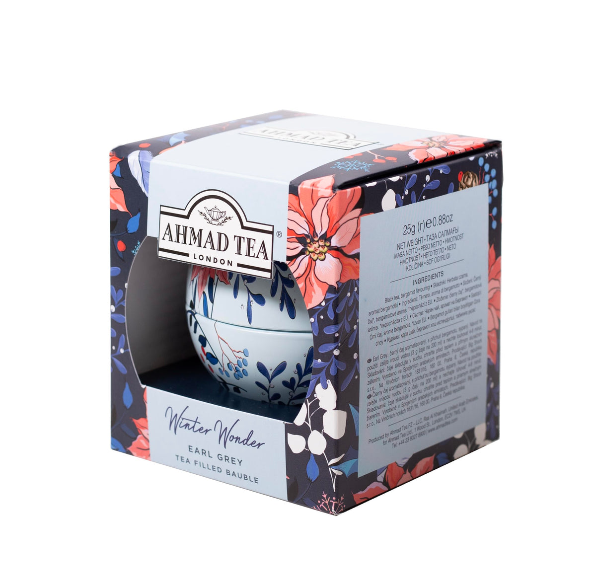 Ahmad Tea Earl Grey Christmas Bauble - Loose Leaf Black Tea 25g | Festive Gift 2