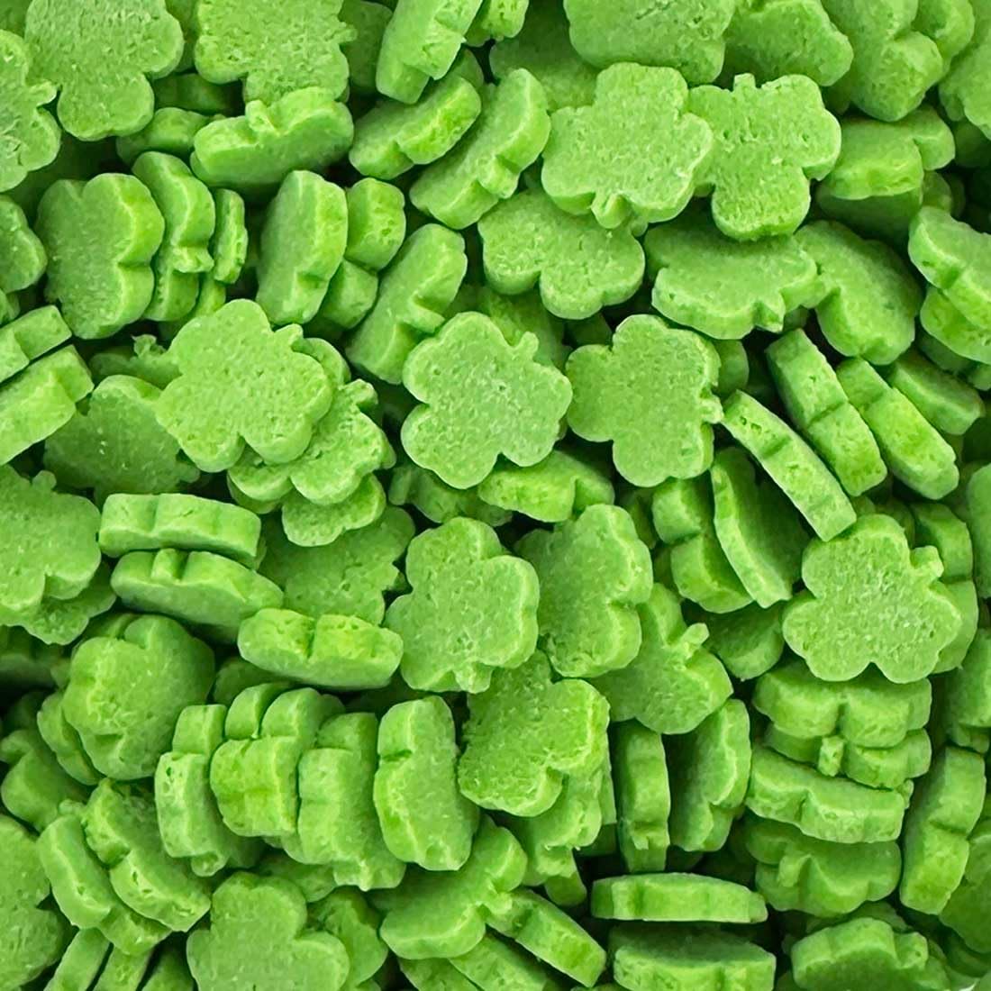 A Pinch of Green Shamrocks Sprinkles - St Patrick's Day Cake Decorations | 25g