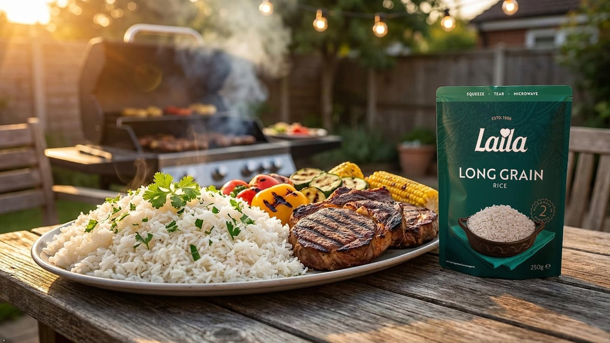 Laila Long Grain Microwave Rice - 6 x 250g Packs | Ready in 2 Minutes