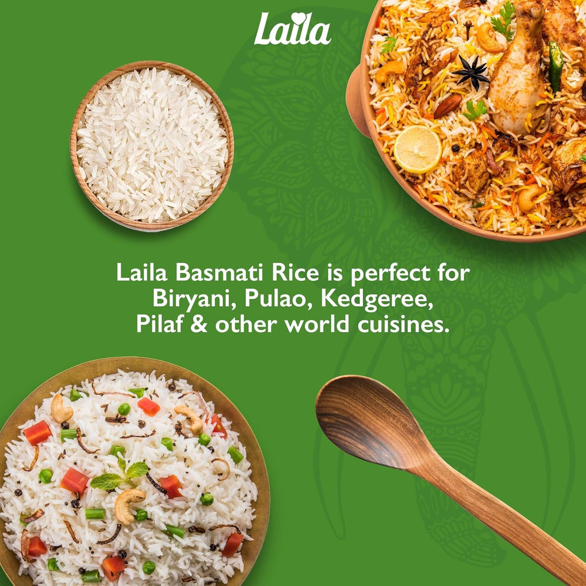 Laila 100% Pure Basmati Rice - 500g Bag | Long Grain | Gluten-Free 5