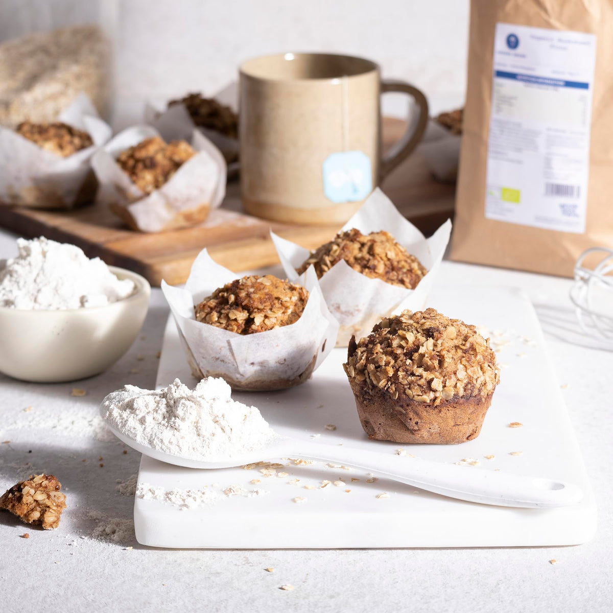 Wholefood Earth Organic Buckwheat Flour - 500g | High Protein | Gluten-Free Alternative 3