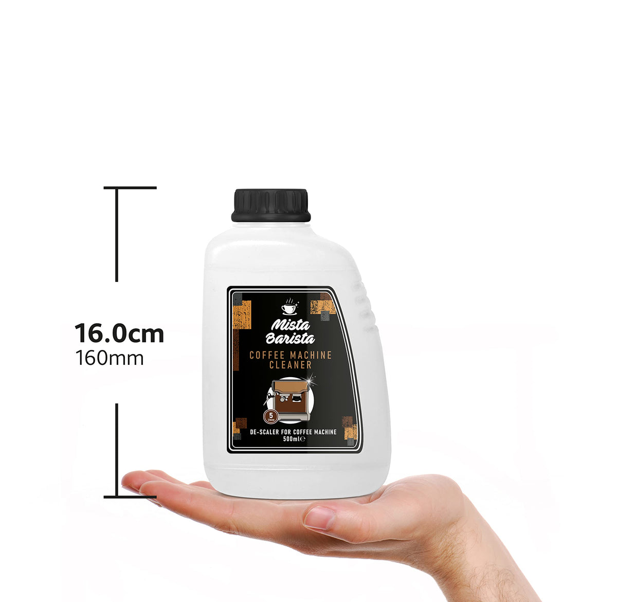 Mista Barista Coffee Machine Cleaner and Descaler - 5 Applications | 500ml Liquid 3