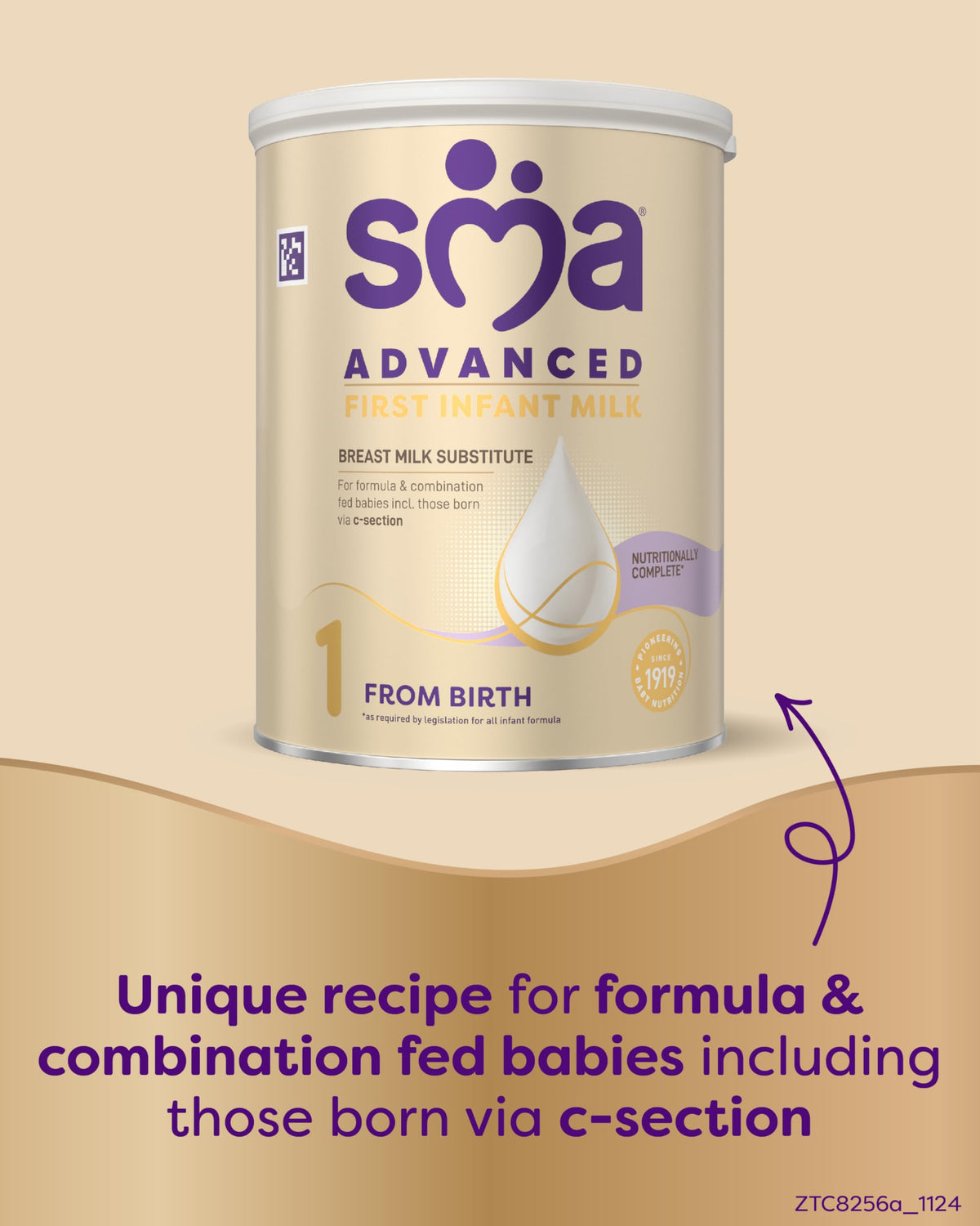 SMA Nutrition Advanced First Infant Powder Baby Formula - From Birth, 800g 3