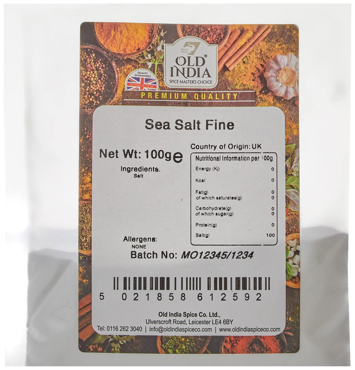 Old India Sea Salt Fine - 100g | Natural, Additive-Free, GMO-Free 2