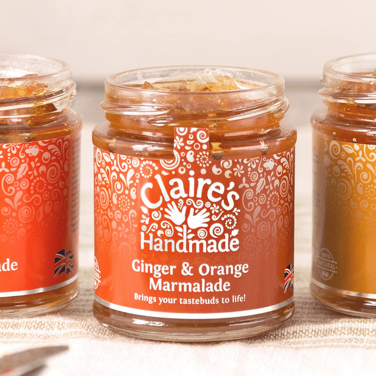 Claire's Handmade Ginger and Orange Marmalade - 2 x 227g Jars | Suitable for Vegetarians & Vegans 3