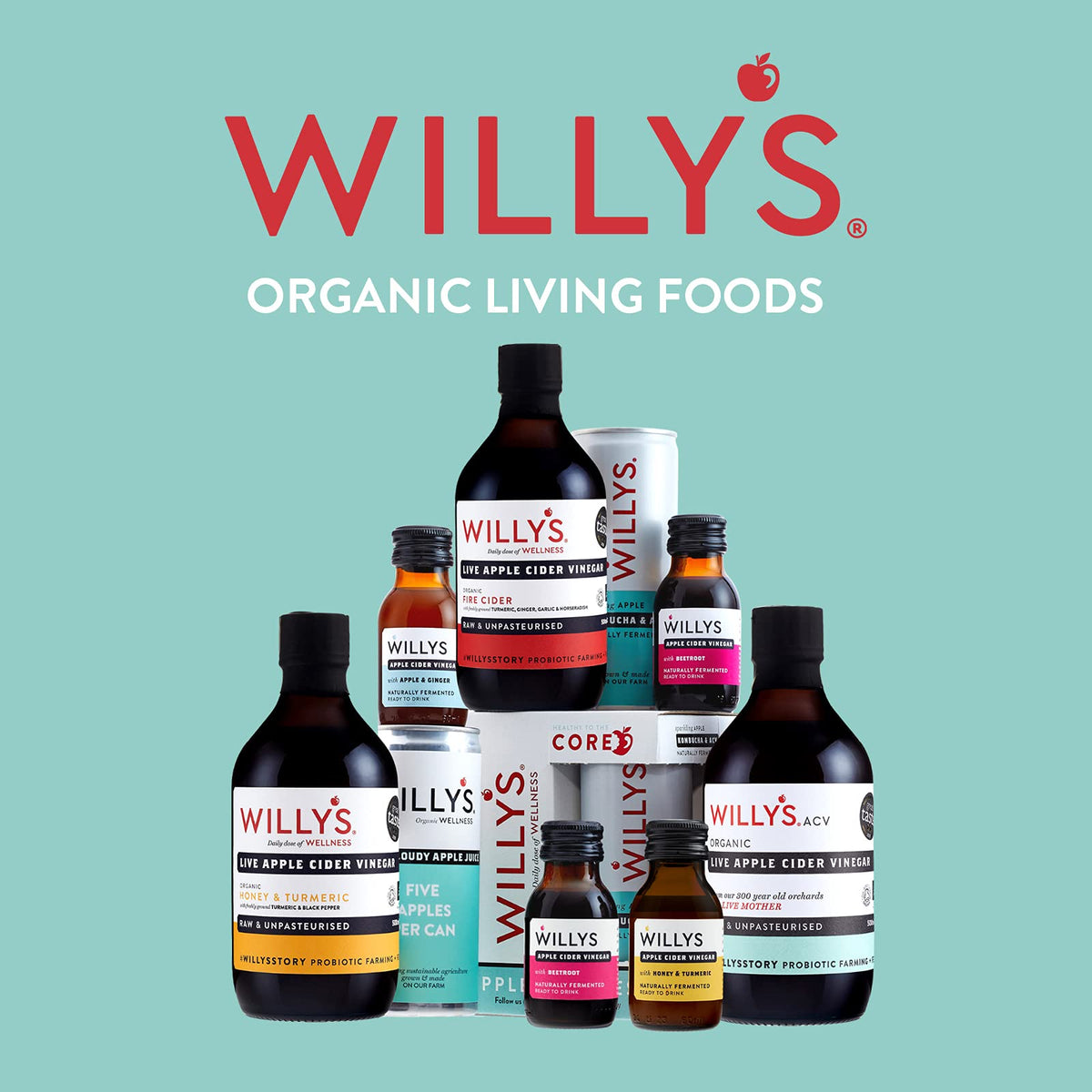 WILLY'S Organic Raw Apple Cider Vinegar with Honey - 500ml | Live Mother | Great Taste Award Winner 6