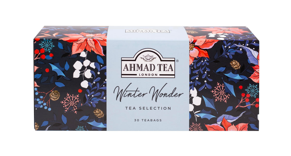 Ahmad Tea Christmas Selection Pack - 30 Teabags | English Breakfast, Cinnamon Haze, Chai Spice 1