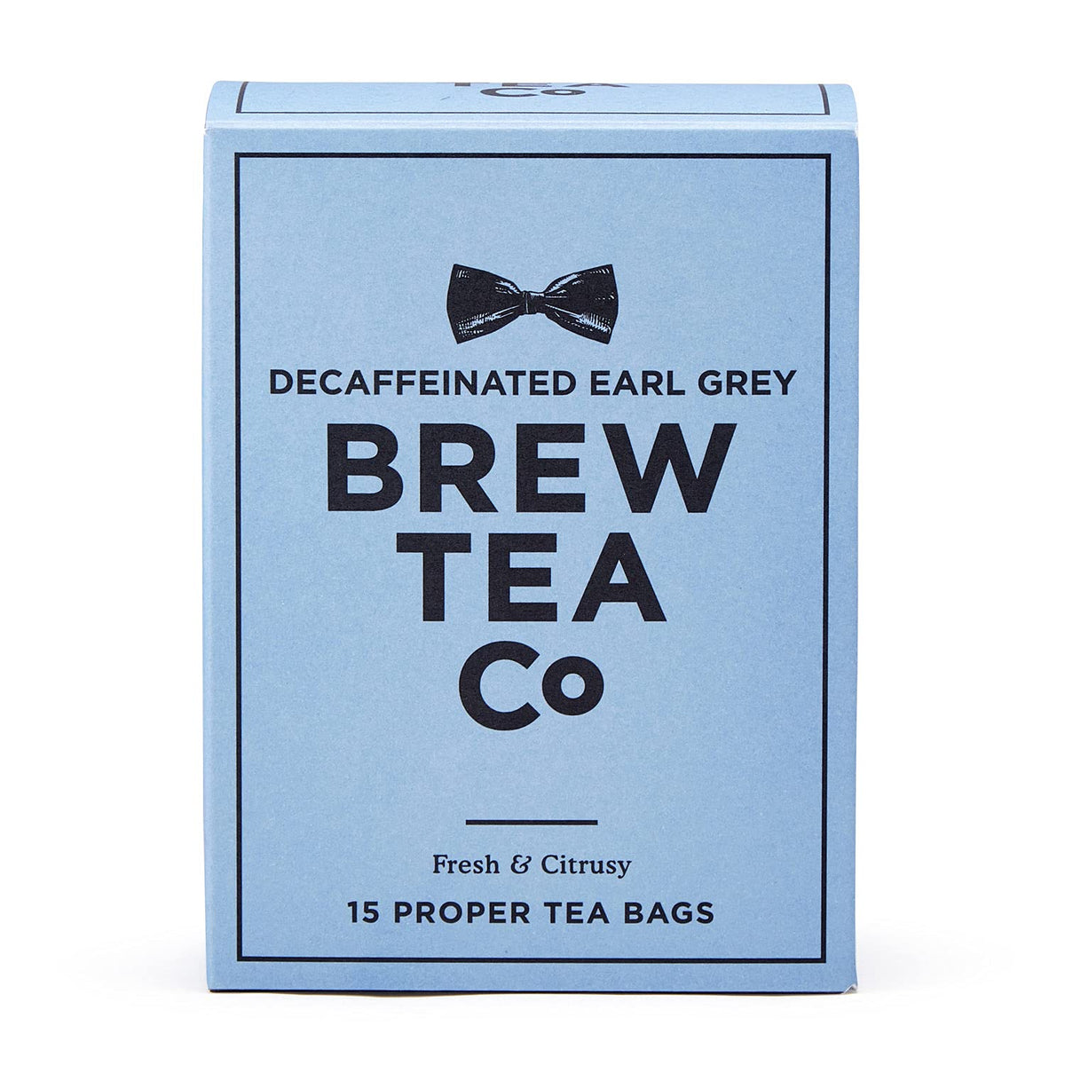 Brew Tea Co Decaffeinated Earl Grey Tea - 15 Teabags, Caffeine-Free, Fresh & Citrusy Flavor 1