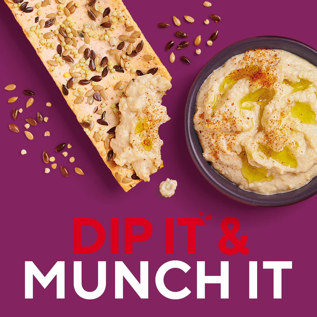 Ryvita Multiseed Thins - High Fibre Snack | 6 x 125g Packs 5
