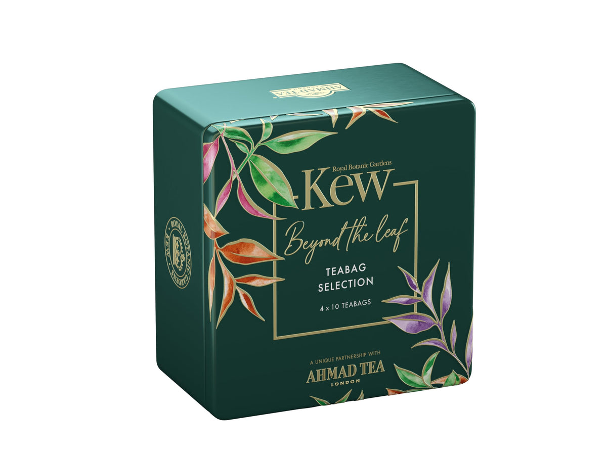 Ahmad Tea Selection Caddy - 40 Teabags | Black Tea Collection | Kew Gardens Collaboration 1