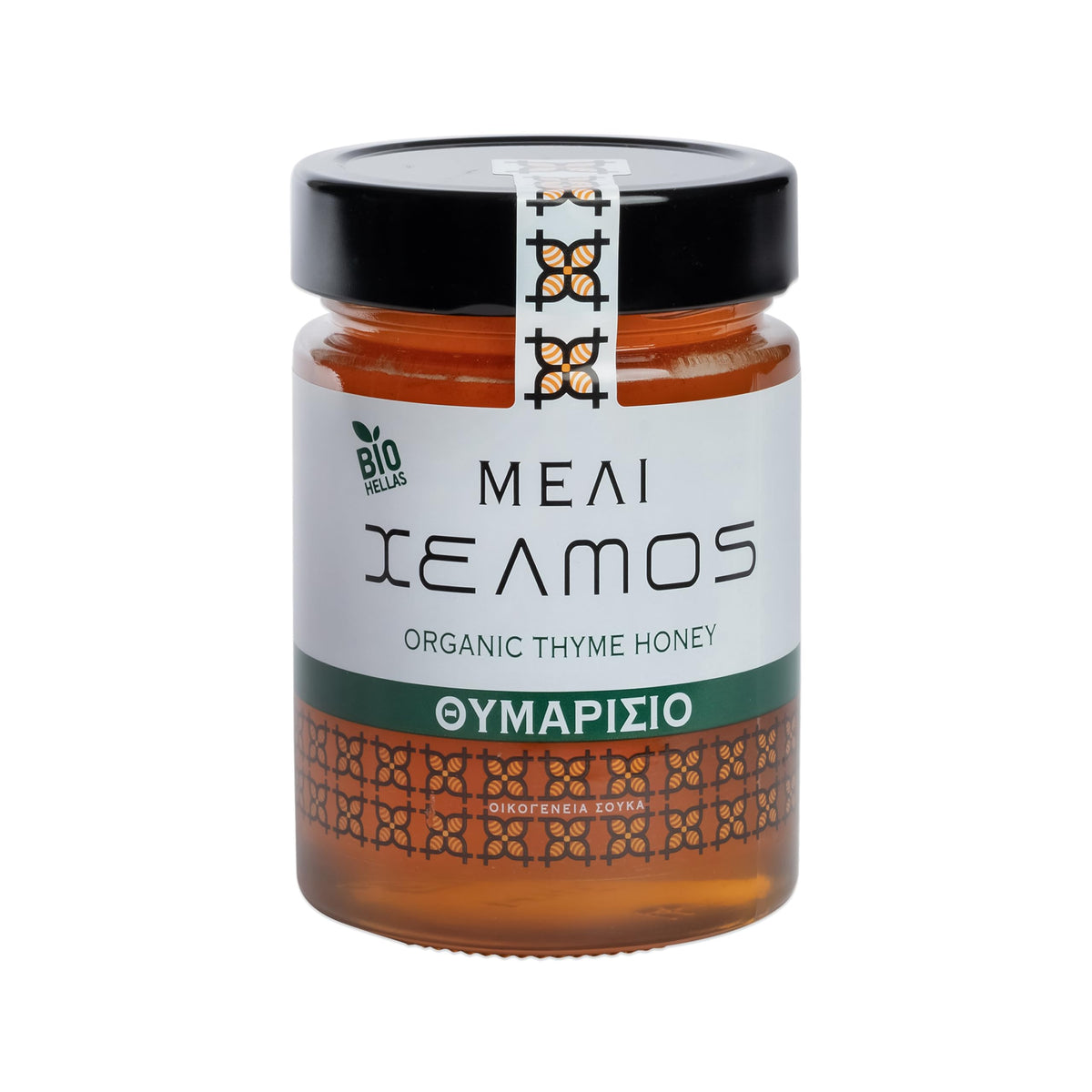 Helmos Organic Greek Thyme Honey - 450g | 100% Pure | Rich Aroma