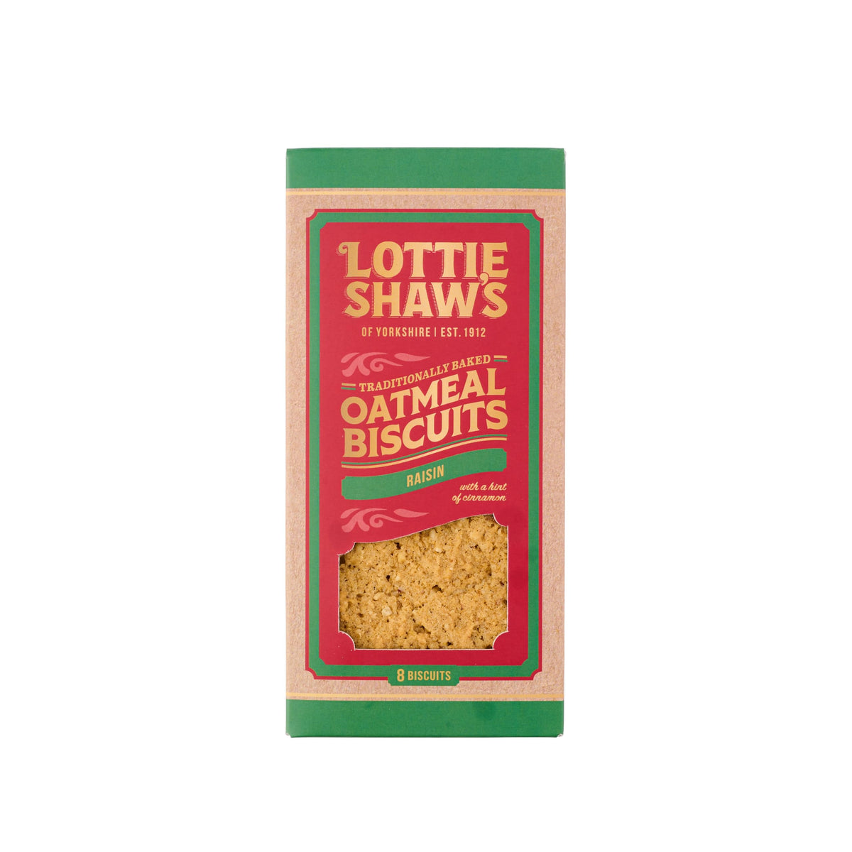 Lottie Shaw's Oatmeal & Raisin Biscuits - Vegan, Great Taste Award Winner | 180g