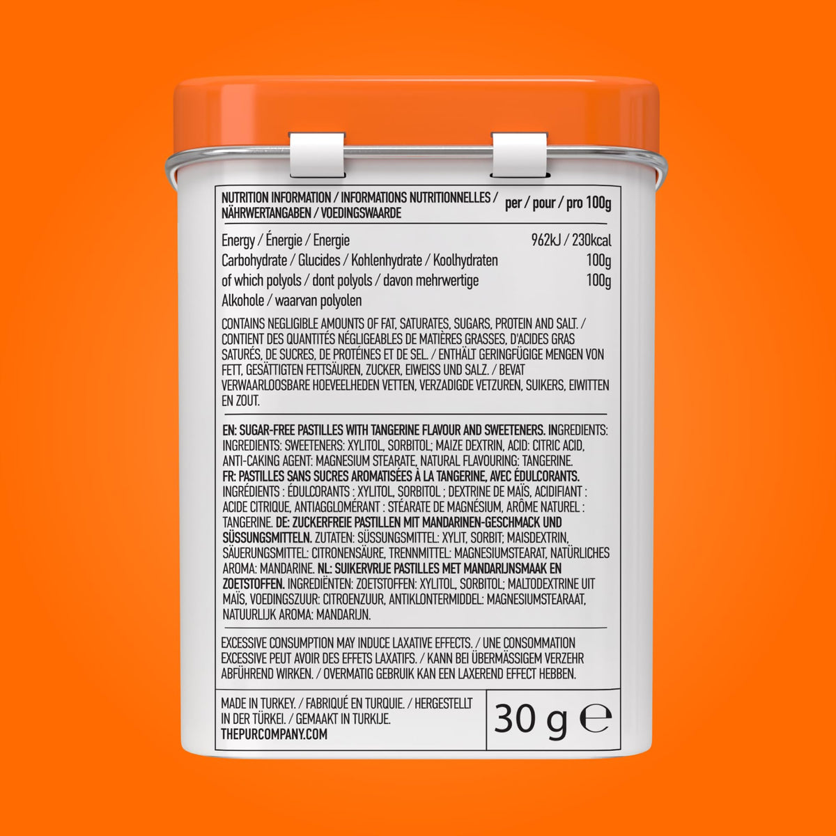 PUR Mints Tangerine Tango - Sugar Free, Vegan, Gluten Free | 30 Count (Pack of 12) 6