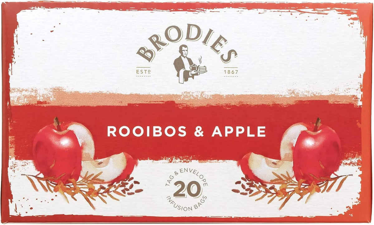 Brodies Rooibos and Apple Tea - Naturally Sweet & Caffeine-Free | 120 Tea Bags (6 x 20) 7