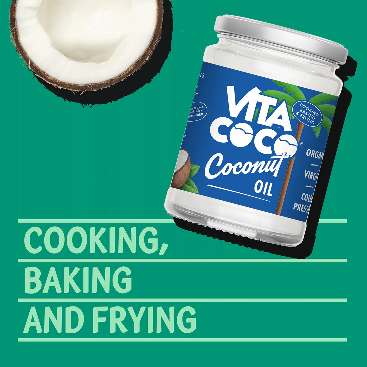 Vita Coco Organic Coconut Oil - Extra Virgin, Cold Pressed, 500ml (Pack of 2) 3