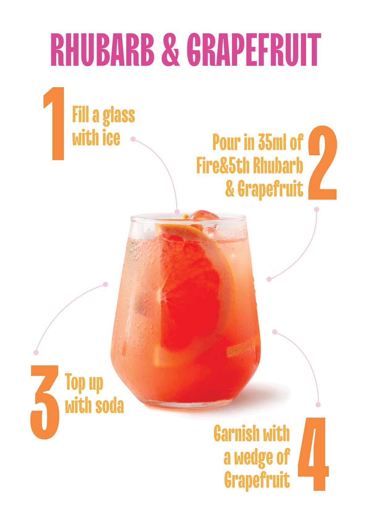 Fire & 5th Rhubarb & Grapefruit Alcohol-Free Spirit Alternative - 700ml 3