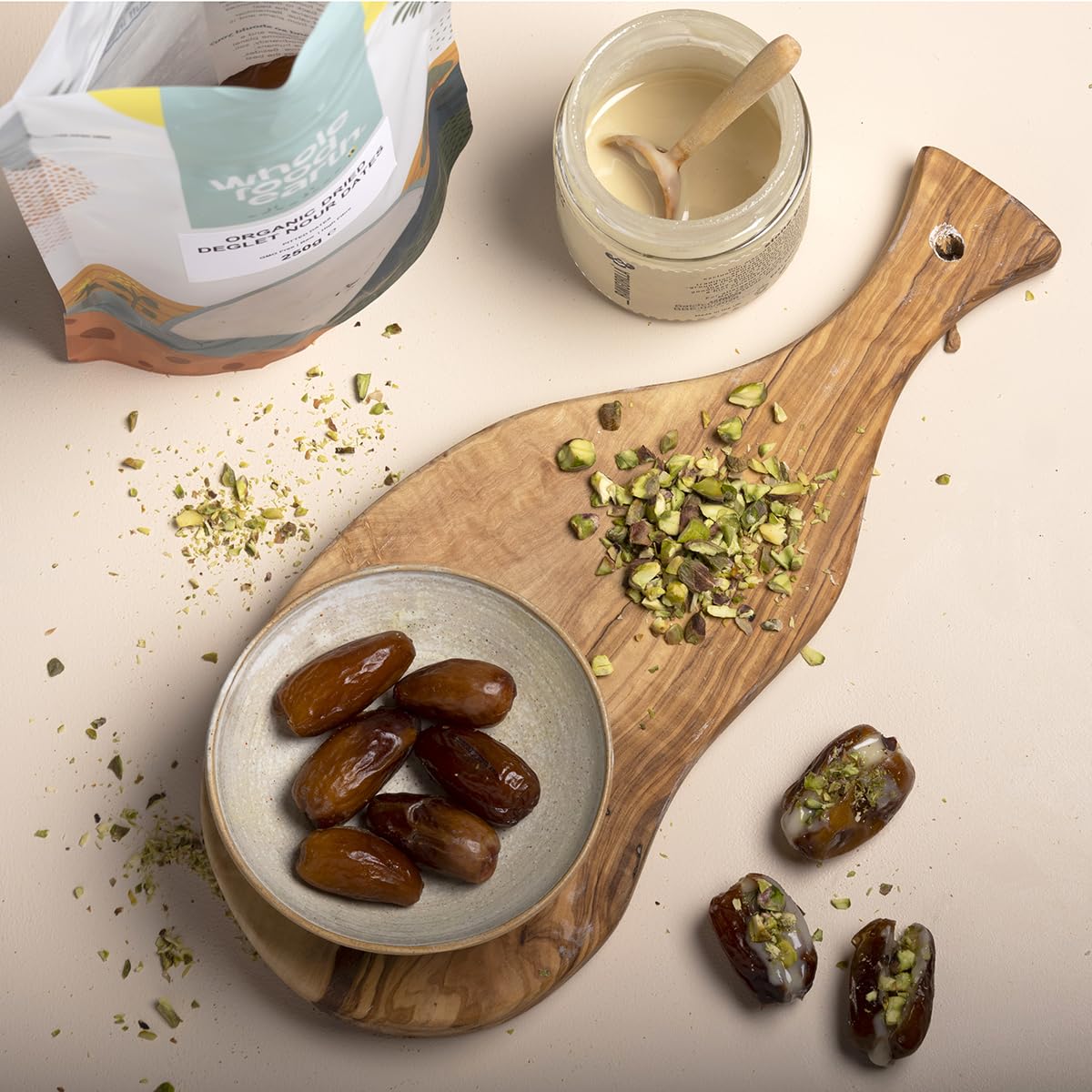 Wholefood Earth Organic Deglet Nour Dates - 500g | Pitted, GMO Free 3