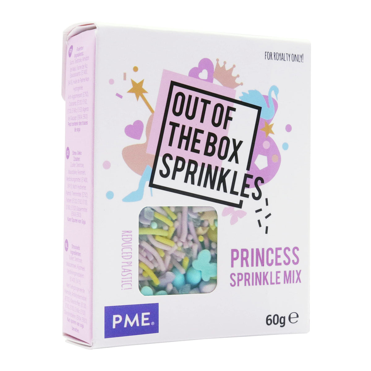 PME Princess Sprinkle Mix - Sugar Decorations for Cakes & Desserts | 60g 1