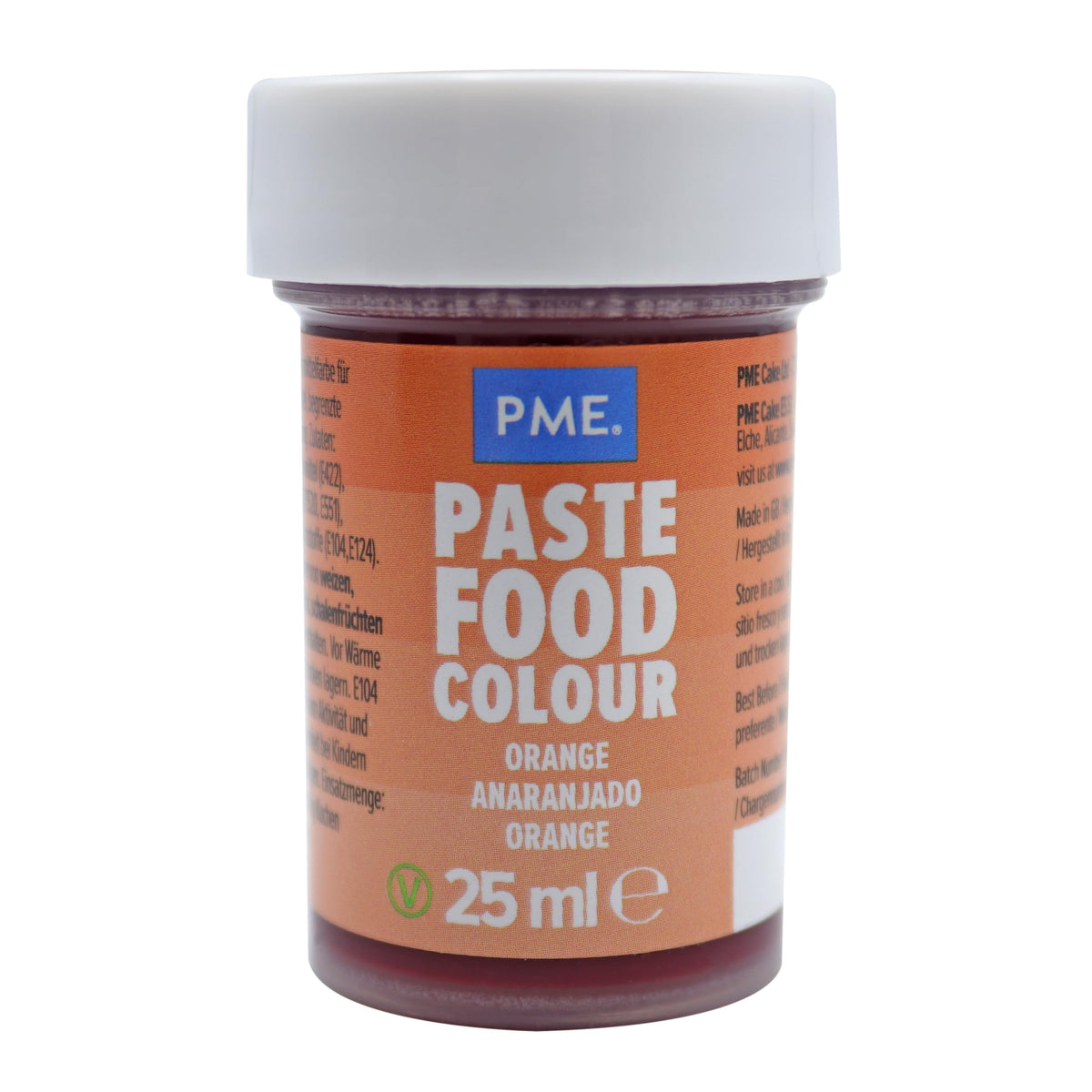 PME Paste Food Colour Orange - 25g Concentrated Paste 1