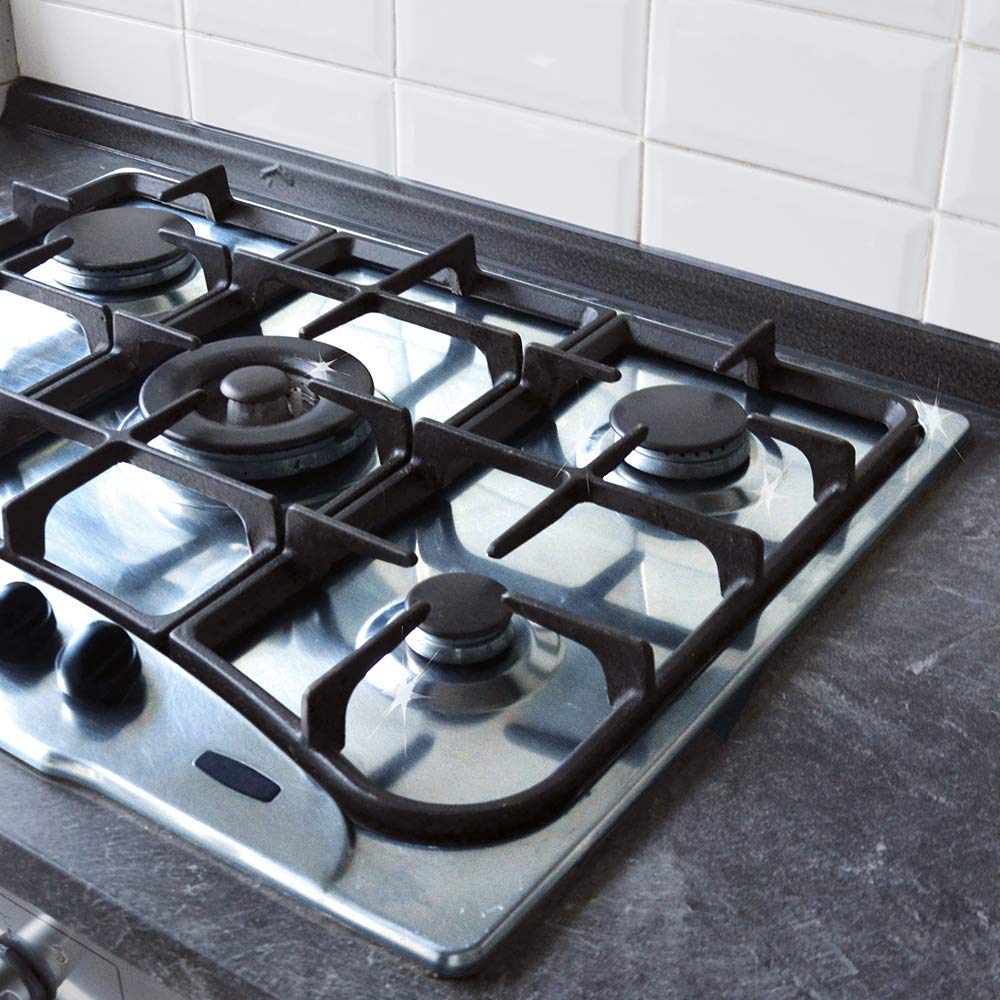 Bake-O-Glide Induction Hob Protector & HG Hob Cleaner - Heat Resistant Silicone | 590 x 520mm | White 7