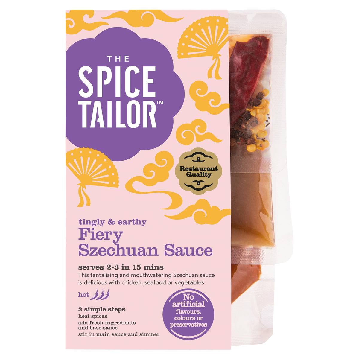 The Spice Tailor Fiery Szechuan Sauce Kit - 5 x 245g Pouches