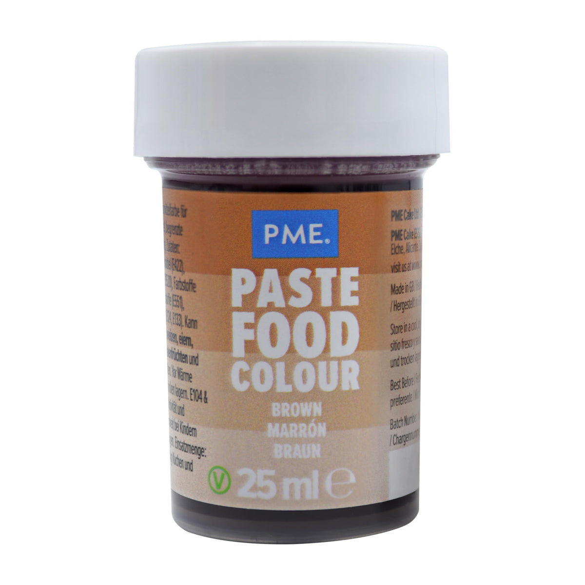 PME Brown Food Colouring Paste - 25g