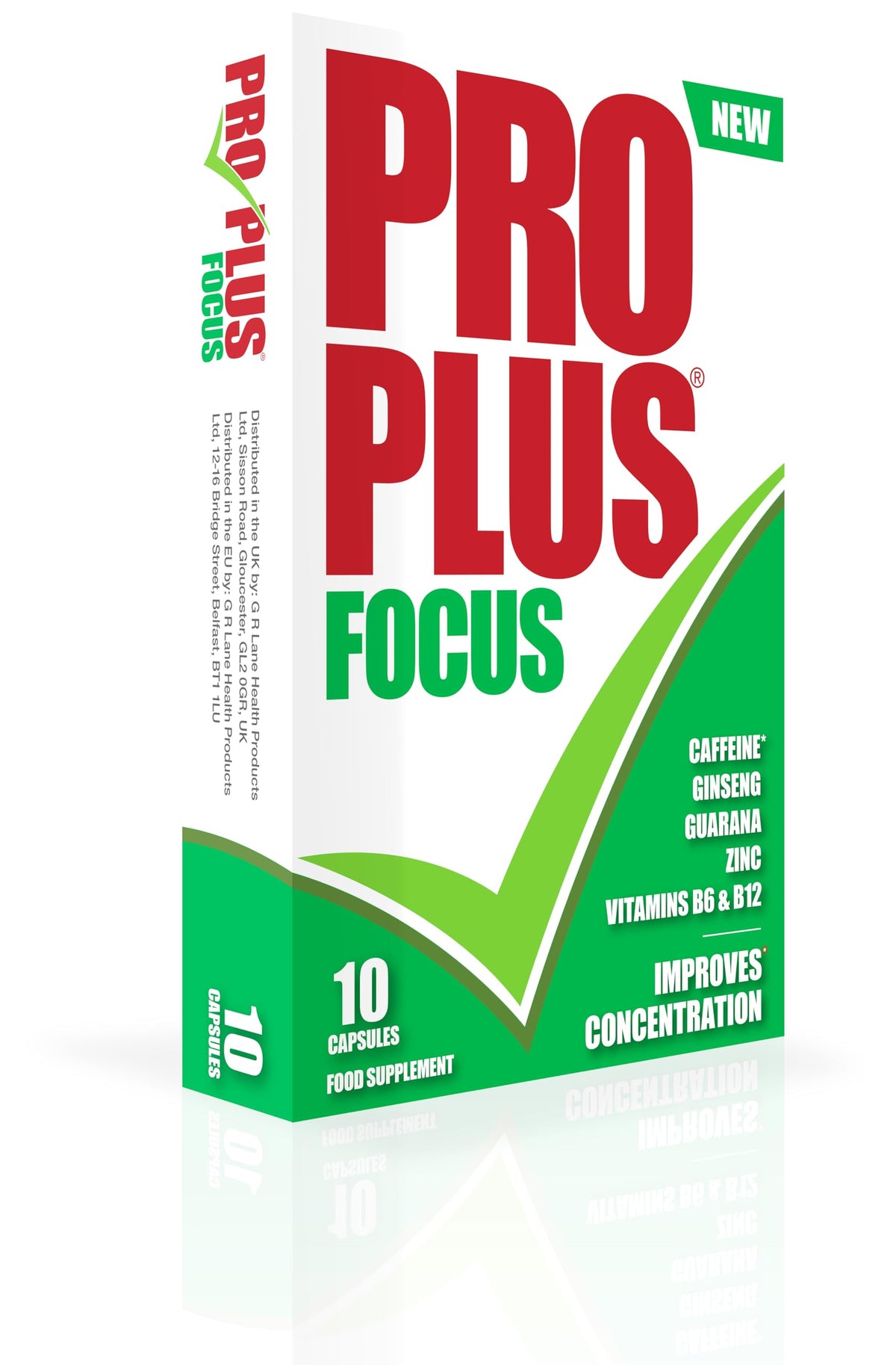 PRO PLUS Focus Capsules - Caffeine, Ginseng, Guarana, Vitamins B6 & B12 | Energy Management | 10 Count 2
