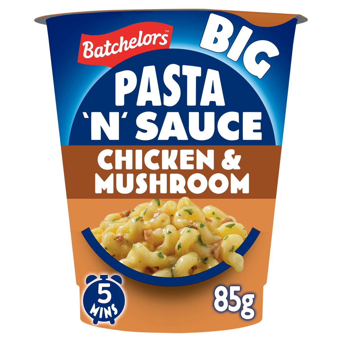 Batchelors Big Pasta 'n' Sauce Chicken & Mushrooms - 5 Minute Meal | 6 Pots | 85g Pots 3